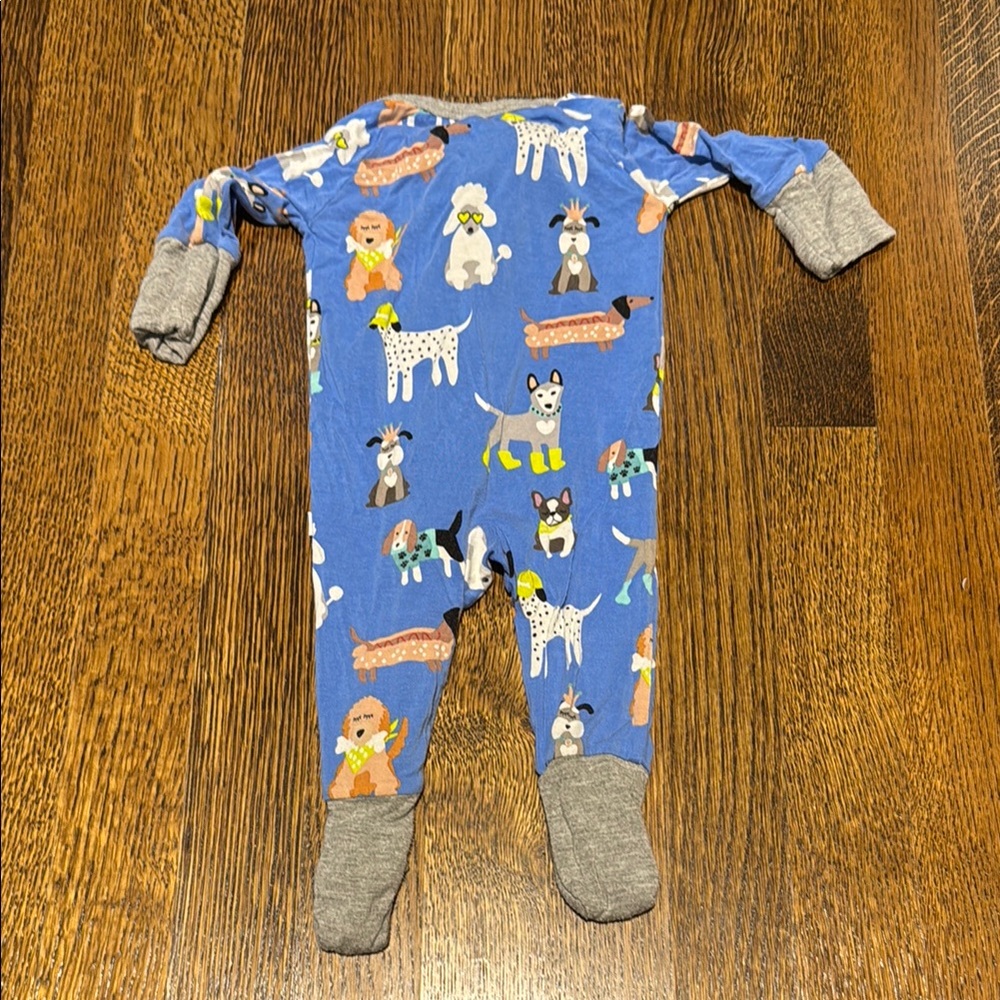 Little Sleepies DAPPER DOGS Print Footie - Picture 4 of 4